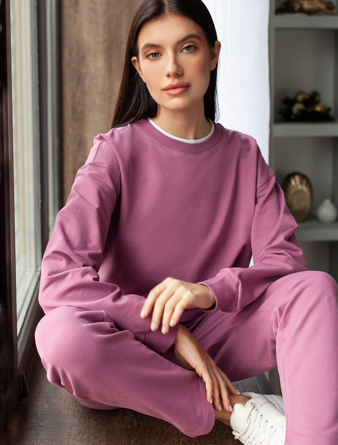 картинка Джемпер женский грязный_розовый магазин Одежда+ являющийся официальным дистрибьютором в России 