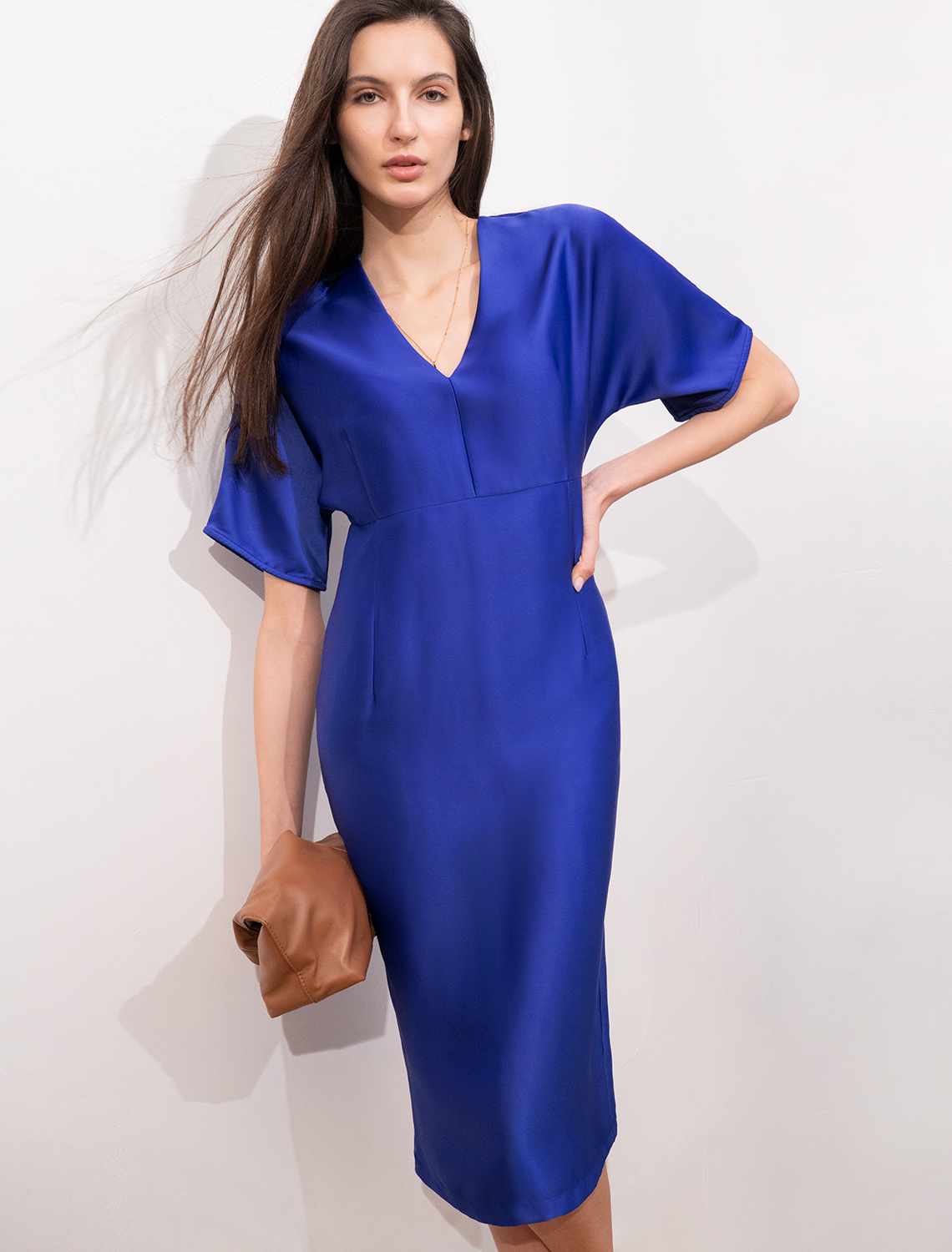 картинка Платье женское ультрамарин магазин Одежда+ являющийся официальным дистрибьютором в России 